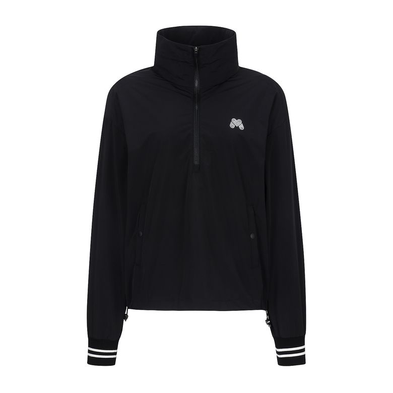 Half Zip-up Anorak Jumper_Black