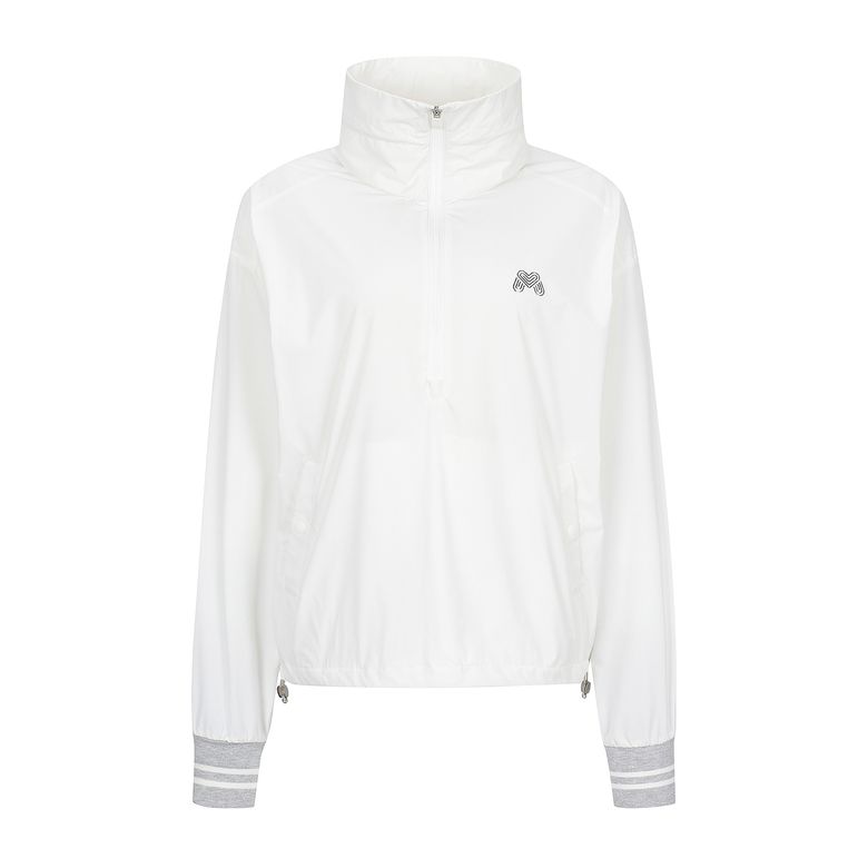 Half Zip-up Anorak Jumper_O/White
