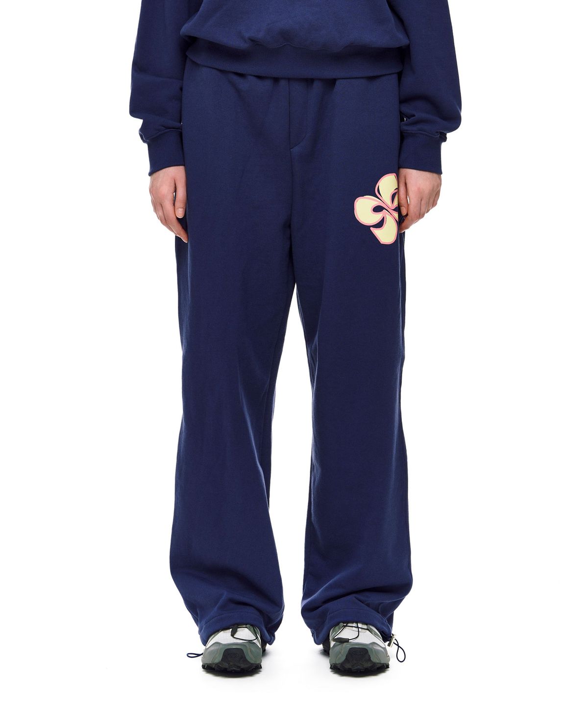 헤레틱(HERETIC) CORSAGE LOGO SWEAT PANTS / purple