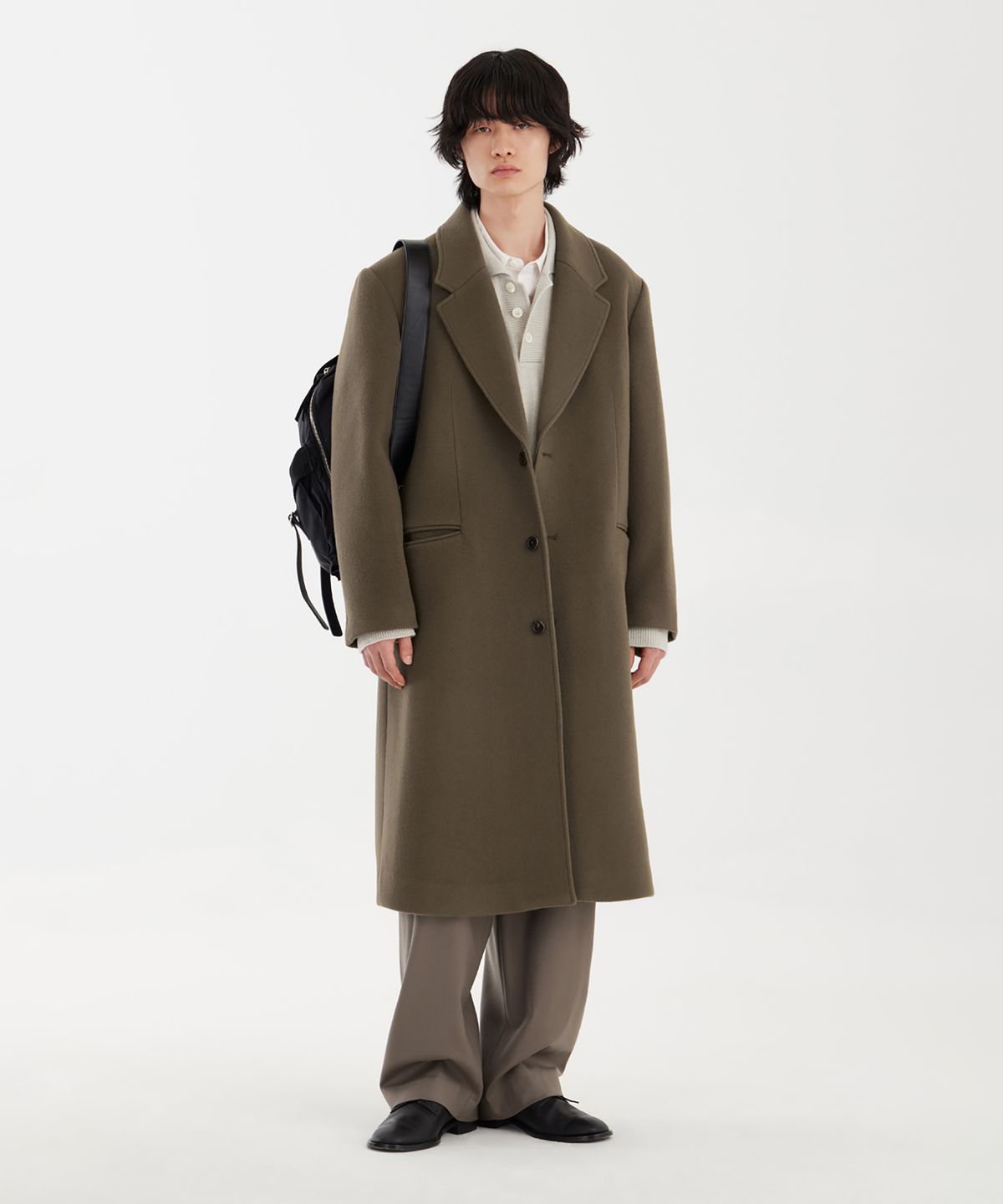 유스(YOUTH) Chesterfield Coat - Khaki Brown