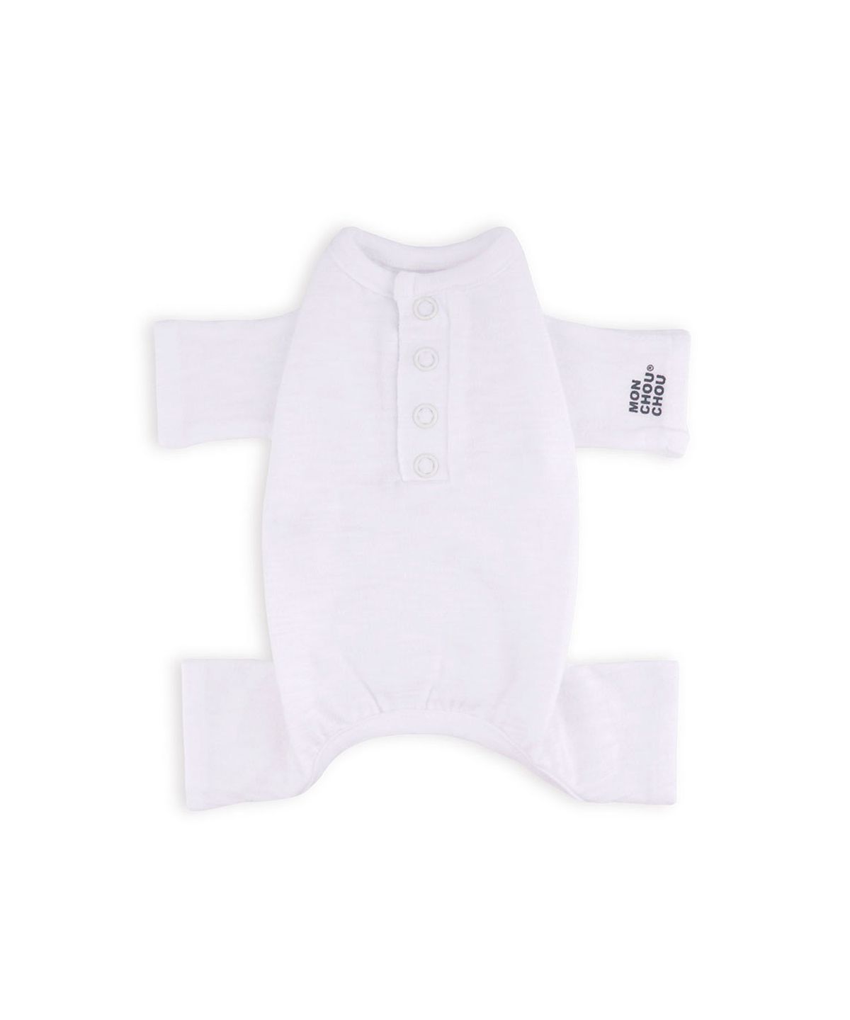 몽슈슈(MONCHOUCHOU) Basic Logo Jumpsuit White