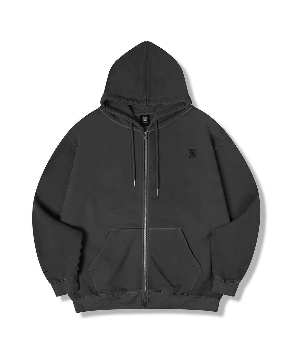 어반드레스(AVANDRESS) UNISEX AV OVERSIZED ZIP-UP PIGMENT BLACK