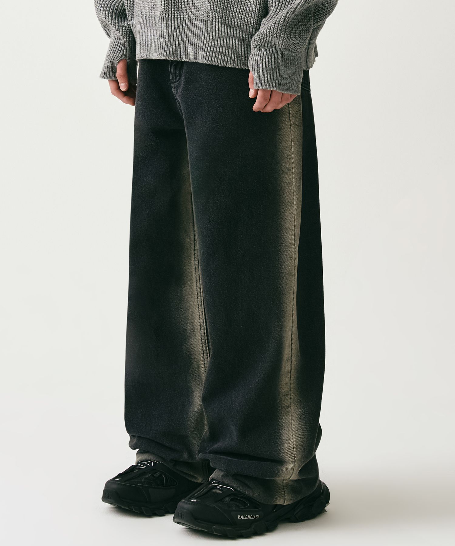 ☆AVANDRESS☆ This is wide pants GREY AV41PT47GR MUSINSA | AVANDRESS This is wide pants GRAY