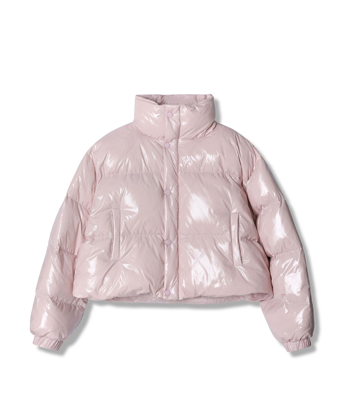 어반드레스(AVANDRESS) Siberia Duck Shiny Crop Padding PINK