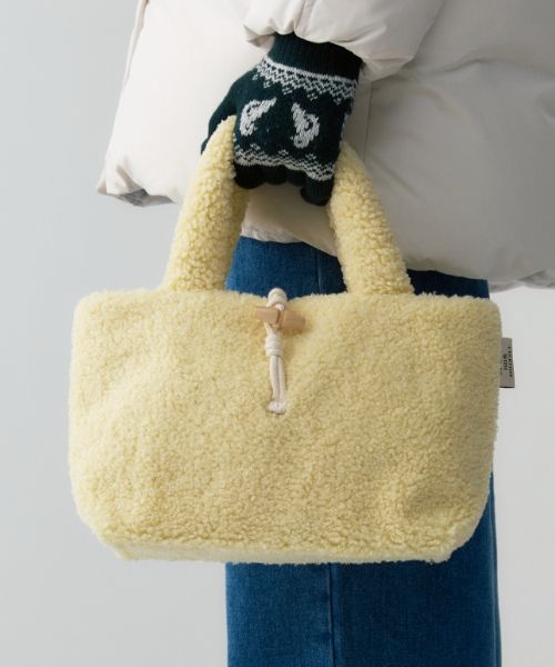 MUSINSA公式 | DEPOUND Poodle bag tote [yellow]