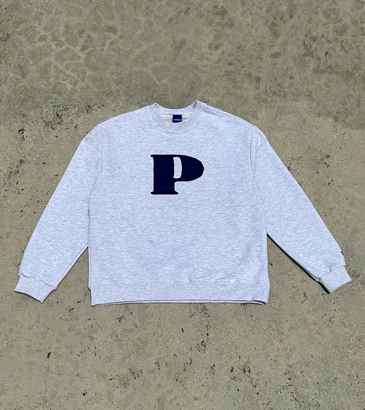 스텝온리(STAFFONLY) P SWEATSHIRTS (MELANGE WHITE)