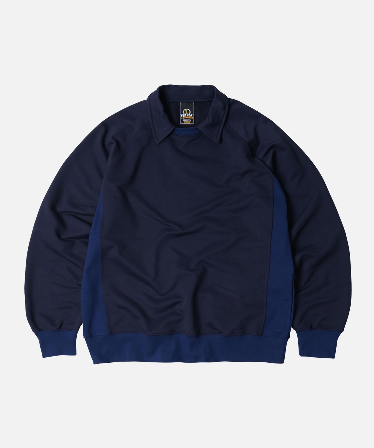 프리즘웍스(FRIZMWORKS) COLLAR LAYERED SWEATSHIRT _ NAVY