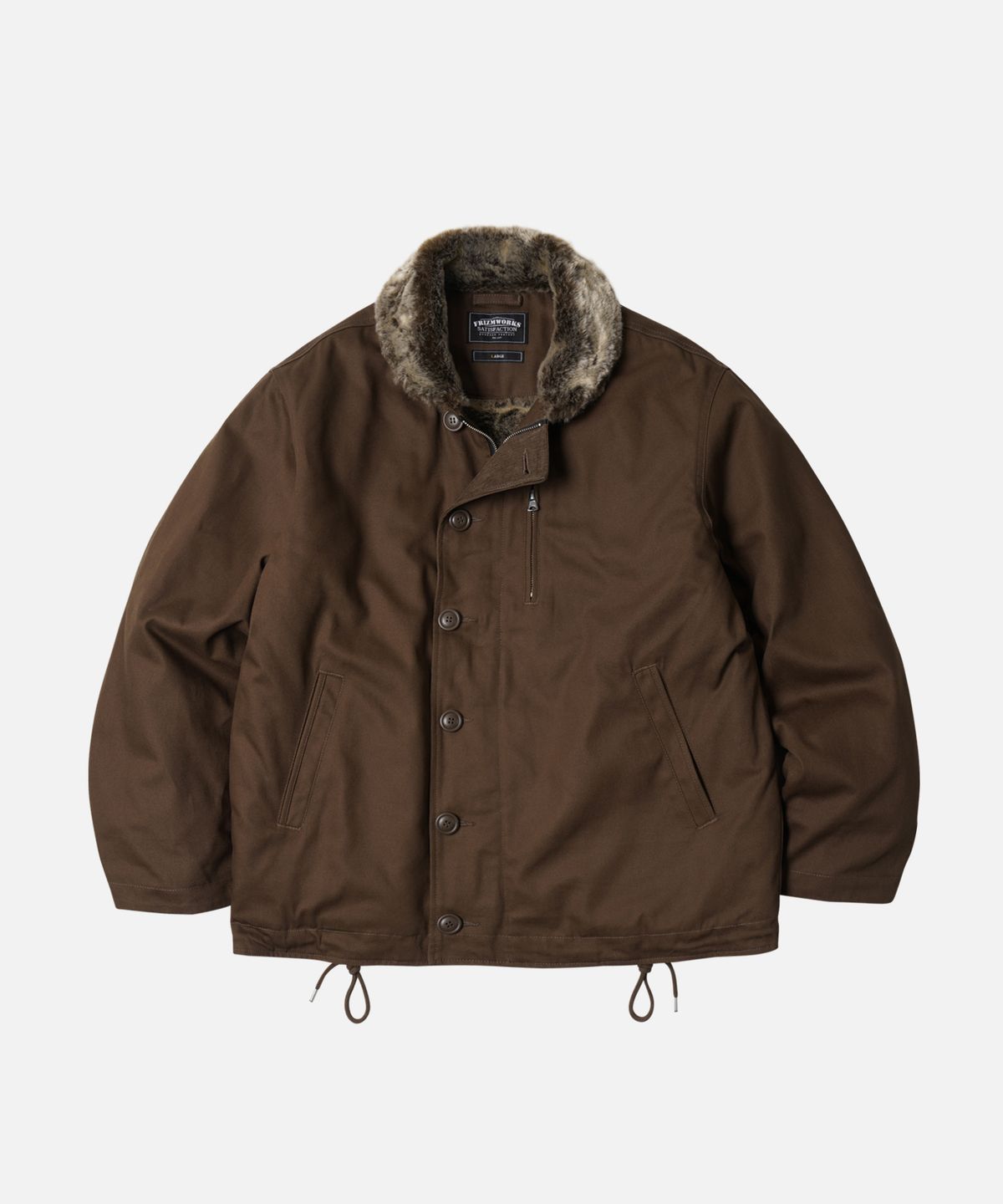 프리즘웍스(FRIZMWORKS) EDGAR N-1 DECK JACKET _ BROWN
