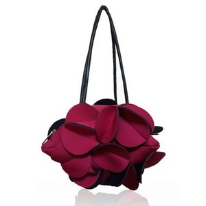 플라워백- 버건디