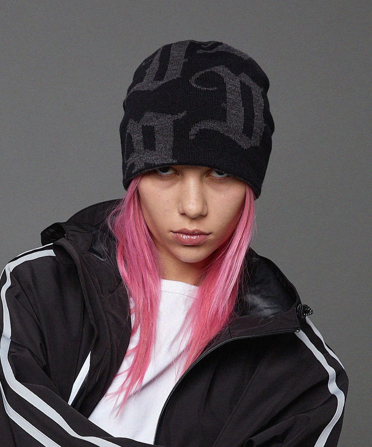 후드후드(HOODHOOD) HD 로고 비니 블랙