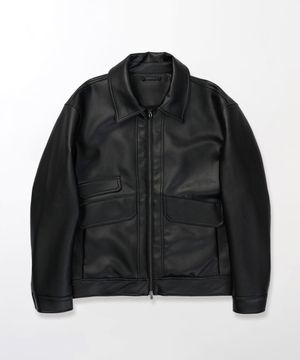남성 비건 레더자켓_ZD4JP090_BLK