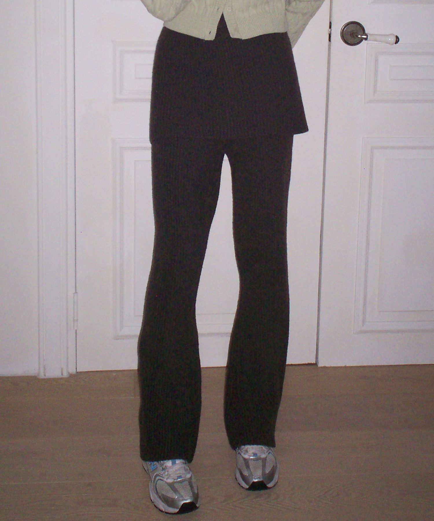 LETTER FROM MOON ♥ Mauve Skirt Layered Slacks MUSINSA | LETTER FROM MOON Skirt Layered Bootcut Knit Pants