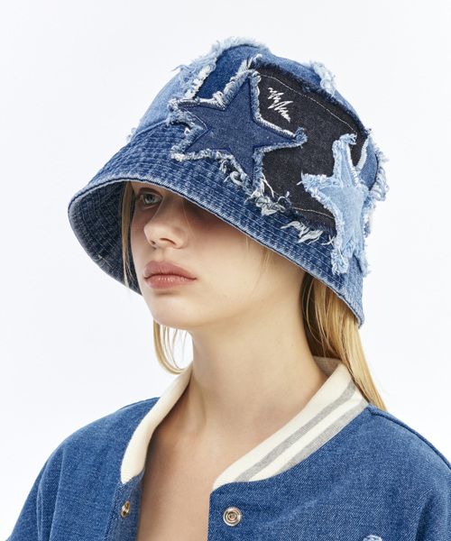 ☆THE GREATEST☆ Denim Bucket Blue MUSINSA | THE GREATEST Star Denim Bucket BLUE
