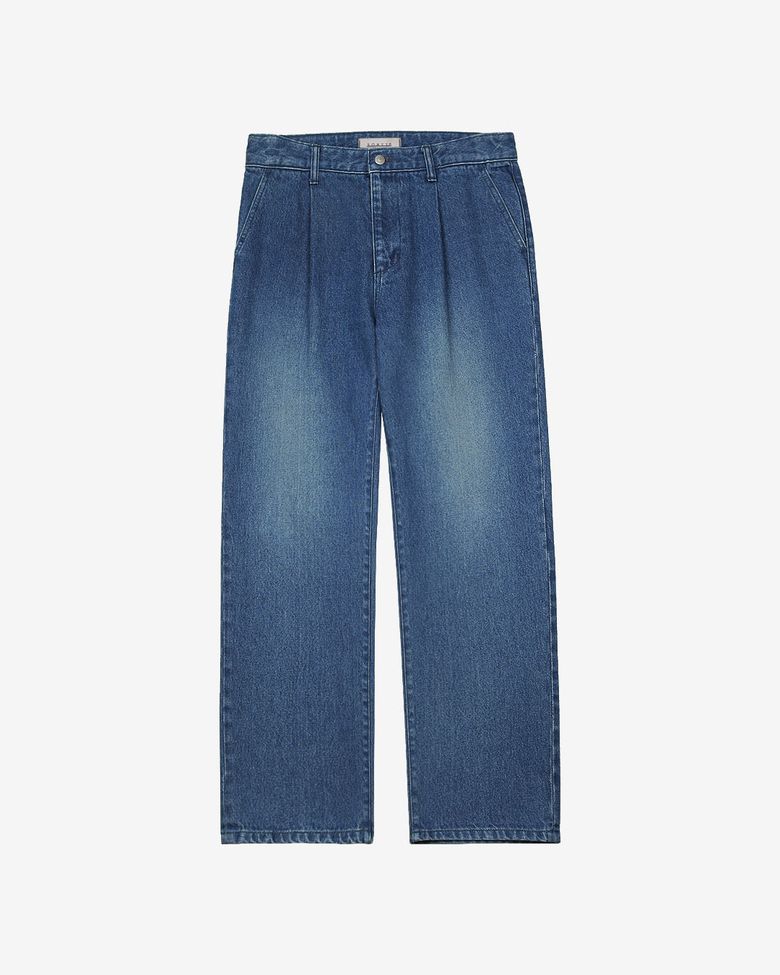 Kipas denim One Pleats Trousers (Blue)