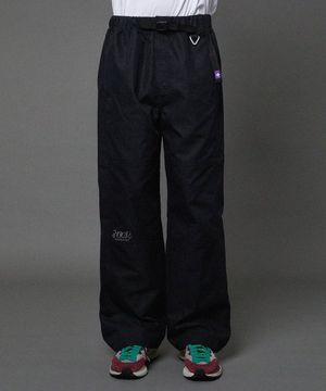 절개 코튼 카고 밴딩 팬츠 블랙