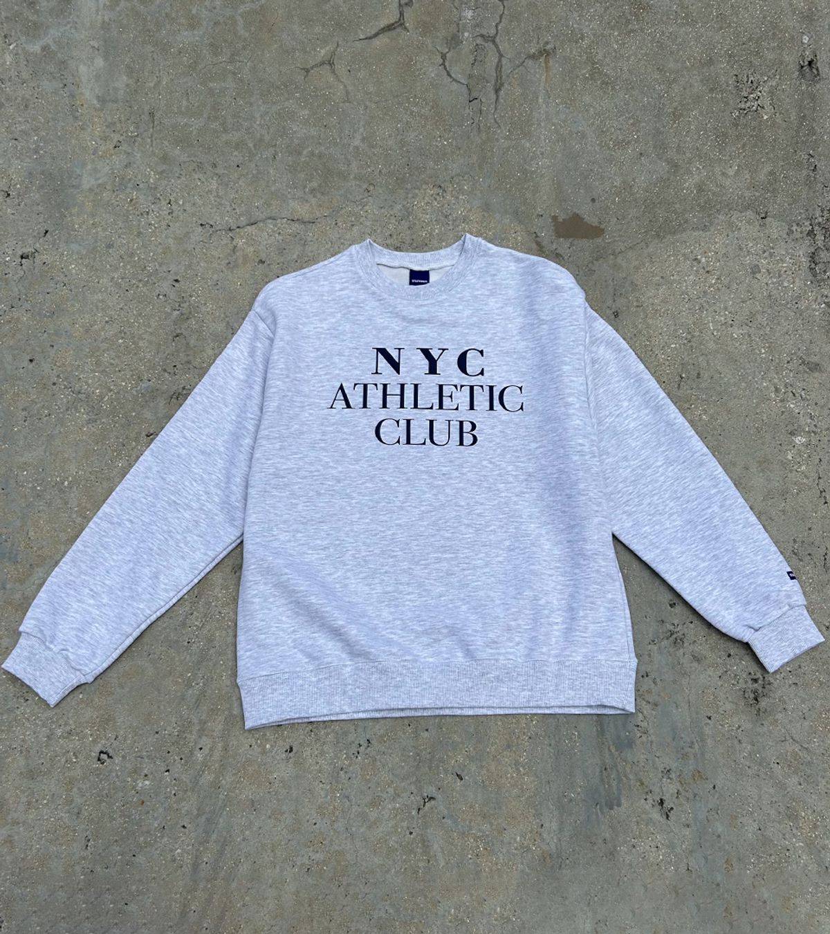 스텝온리(STAFFONLY) NYC ATHLETIC SWEATSHIRTS (MELANGE WHITE)