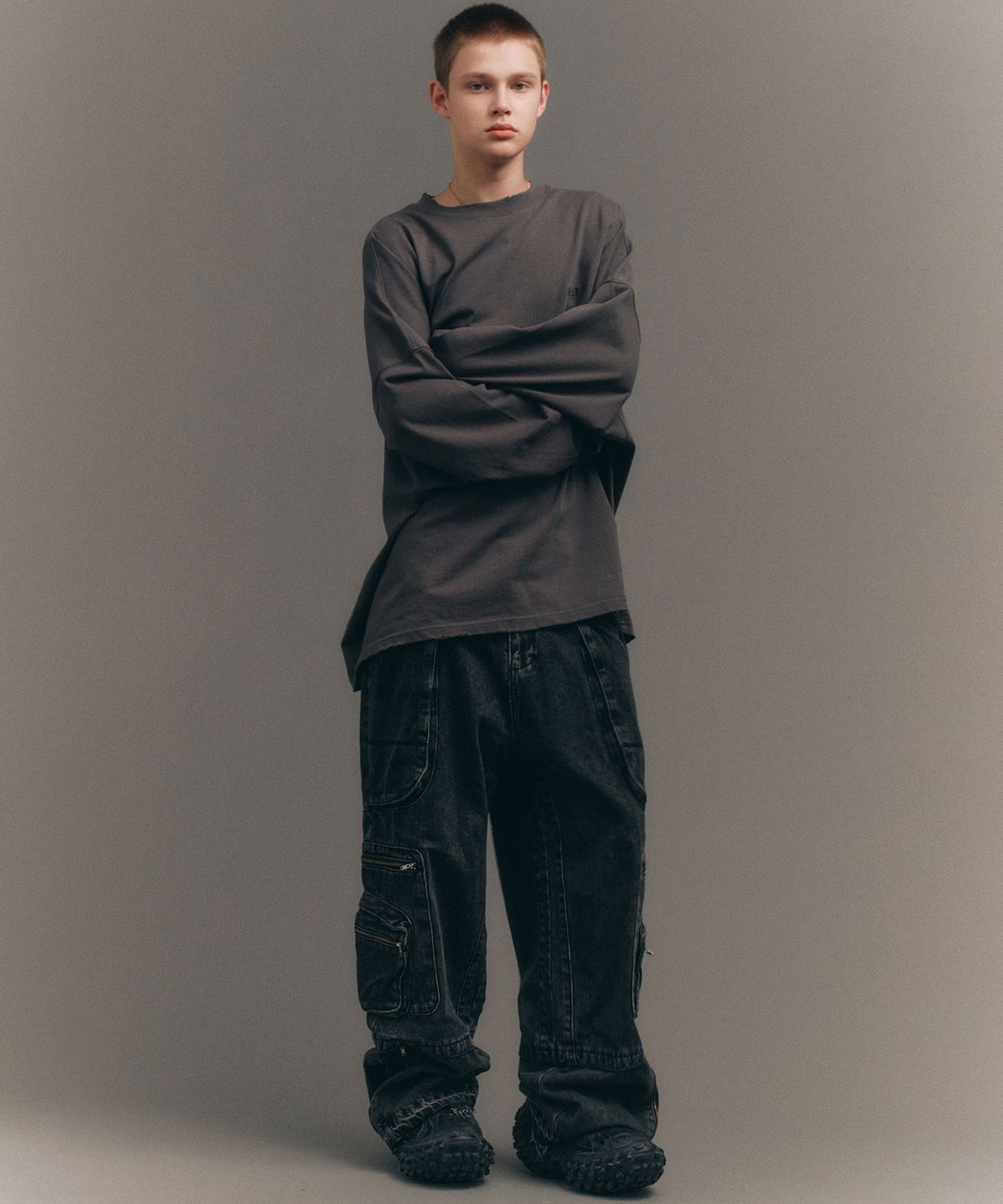 빅유니온(BIG UNION) M-ZIPPER MAKE-OVER PANTS / BLACK DENIM