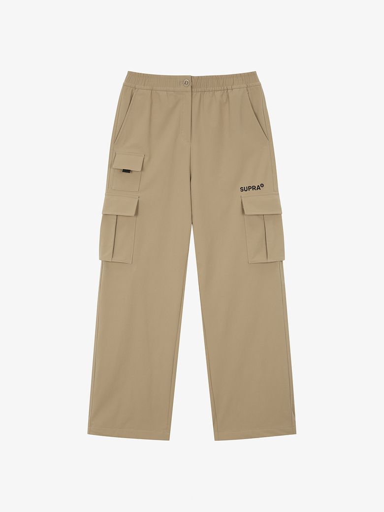 아웃도어 여성 우븐 카고 와이드 팬츠(BEIGE)