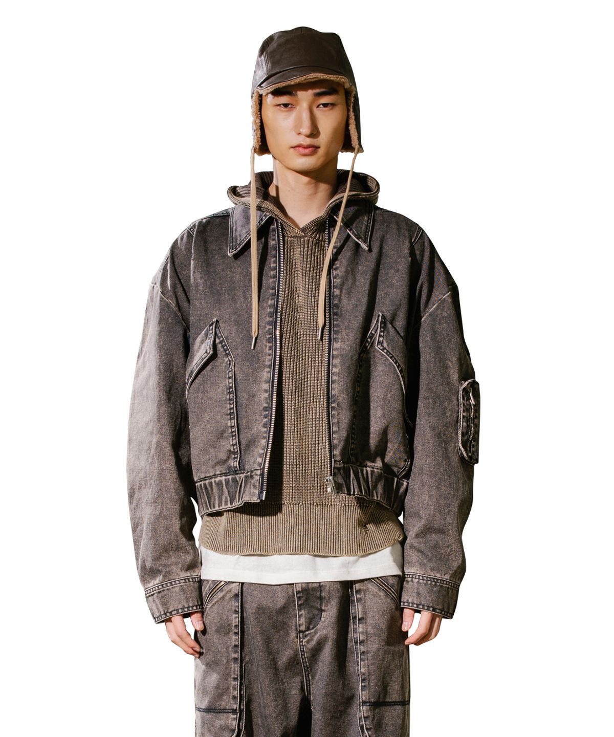 빅유니온(BIG UNION) M-ZIPPER JACKET / BLACK