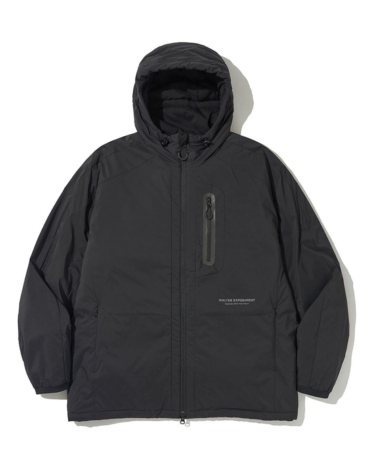 웰터 익스페리먼트(WELTER EXPERIMENT) LIGHT PRIMALOFT HOOD JACKET_BLACK_WOL042