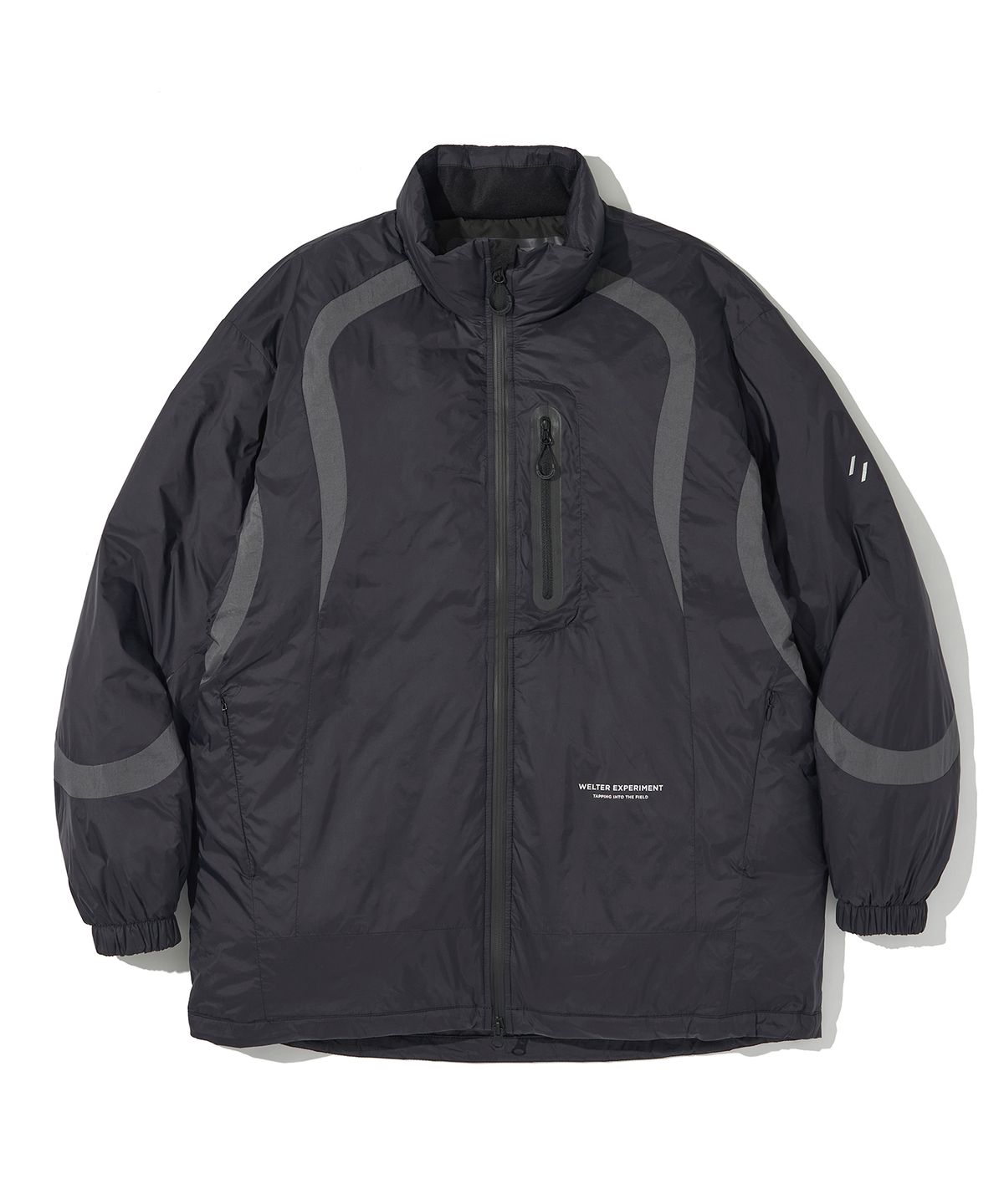 웰터 익스페리먼트(WELTER EXPERIMENT) SIGNATURE LINE DOWN JACKET_BLACK_WOL044