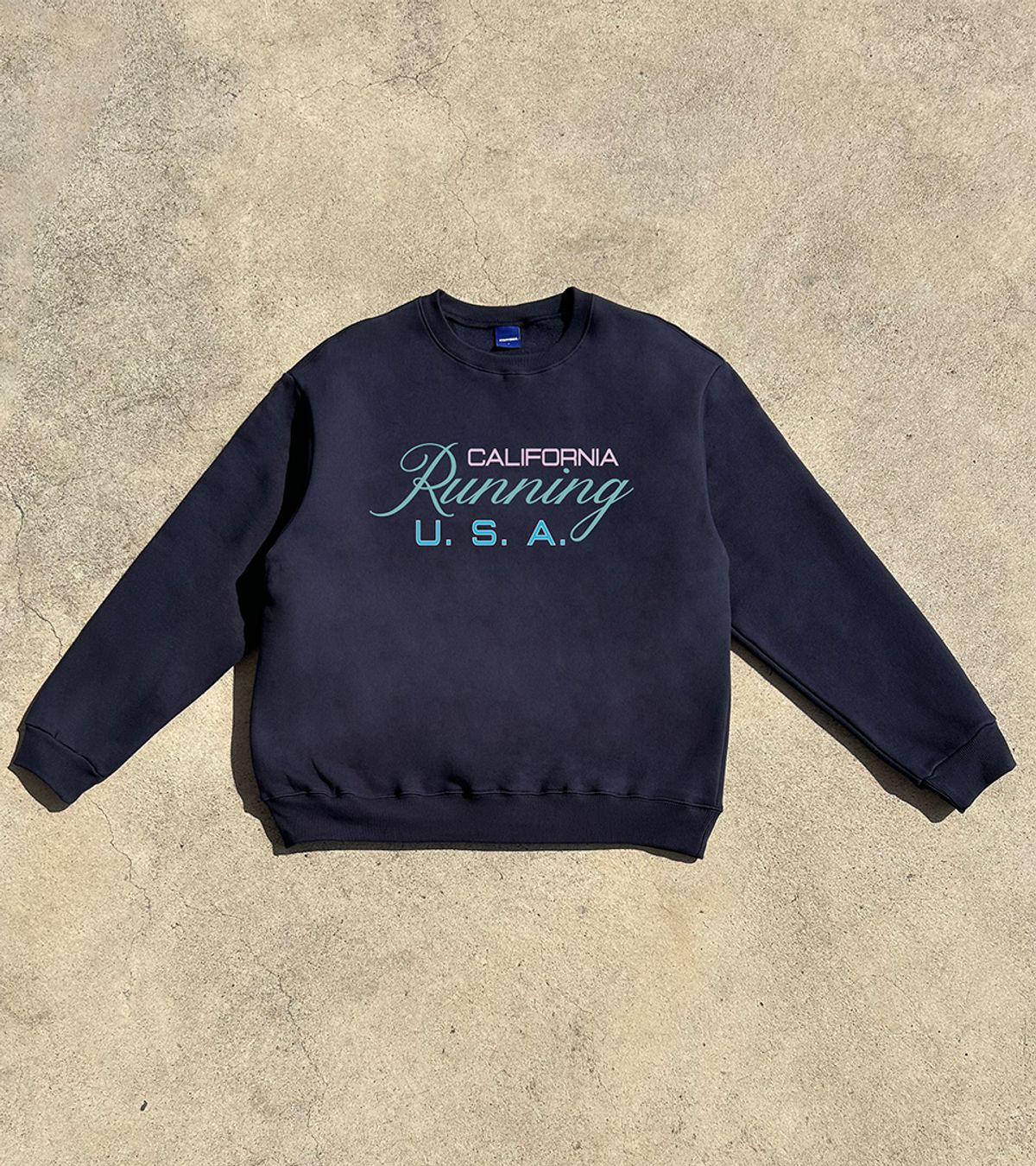 스텝온리(STAFFONLY) RUNNING SWEATSHIRTS (NAVY)