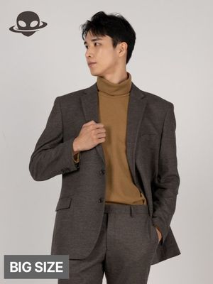 [빅사이즈]캐시필  싱글 블레이저  브라운