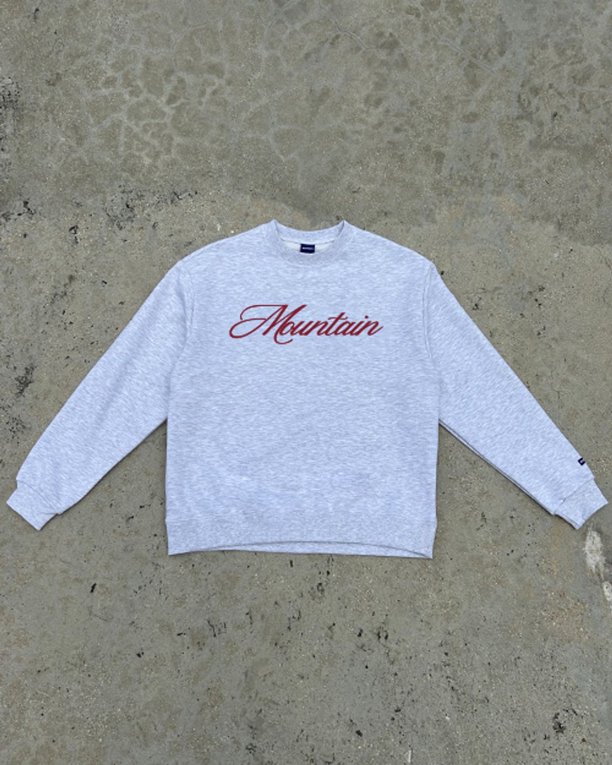 스텝온리(STAFFONLY) MOUNTAIN SWEATSHIRTS (MELANGE WHITE)