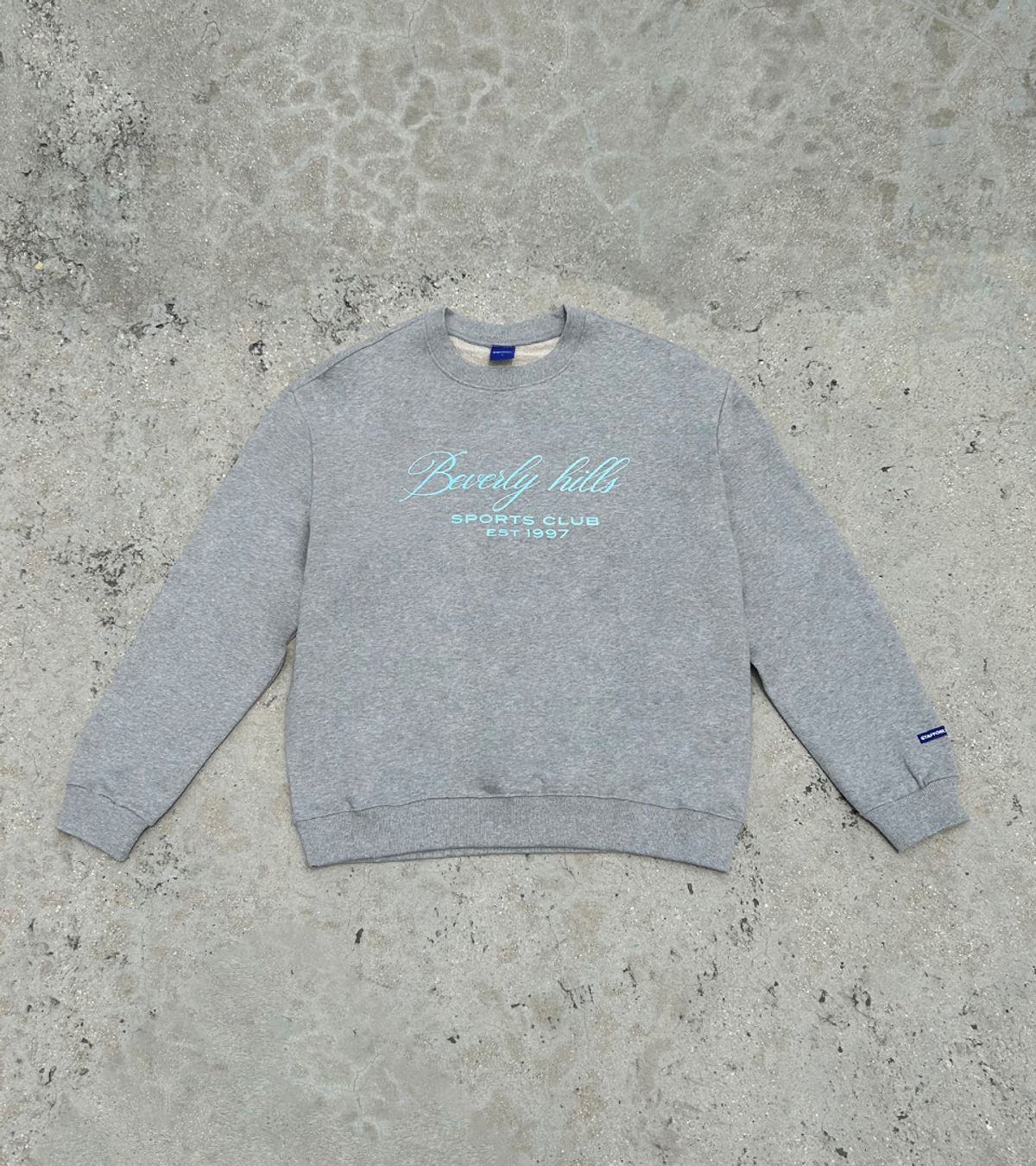 스텝온리(STAFFONLY) BEVERLY HILLS SWEATSHIRTS (MELANGE GREY)