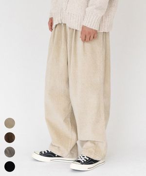 코듀로이 투턱 와이드 벌룬 팬츠 4COLOR
