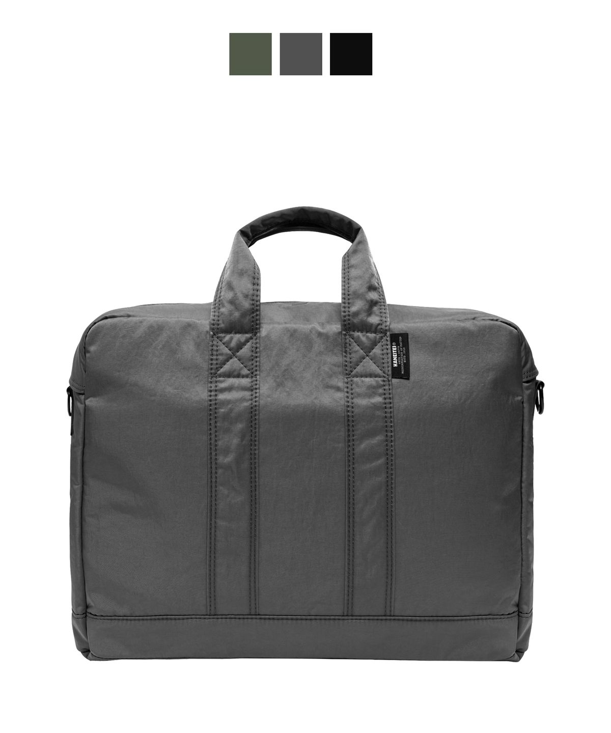 카네이테이(KANEITEI) MONDO BRIEFCASE (DARK GRAY) / RECYCLED
