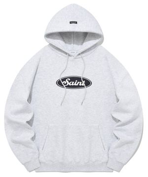 SP 세인트 엘립스 로고 후드-애쉬 멜란지