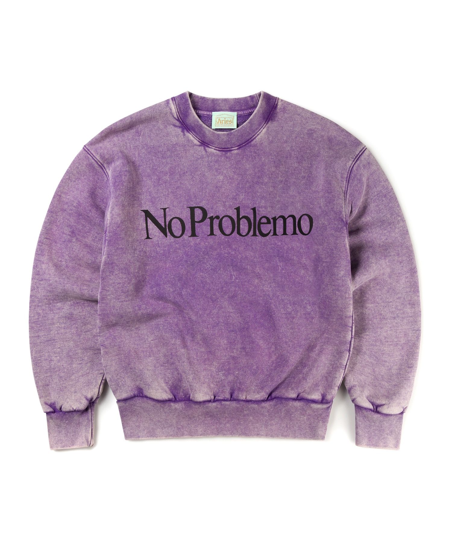 에리즈 얼라이즈(ARIES) (U) 애시드 노 프라블레모 스웨트셔츠 퍼플