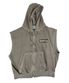 Pigment Hood Zip-up Vest Stone beige