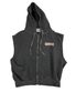 Pigment Hood Zip-up Vest Stone Charcoal