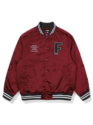 [이호정 착용] 패딩 바시티 자켓 버건디