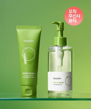 [2종 SET] 녹두 클렌징 오일 200ml+녹두 클렌징 폼 80ml