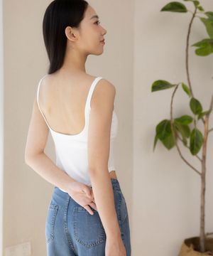 LS23TP-305 베이직 크롭 나시탑