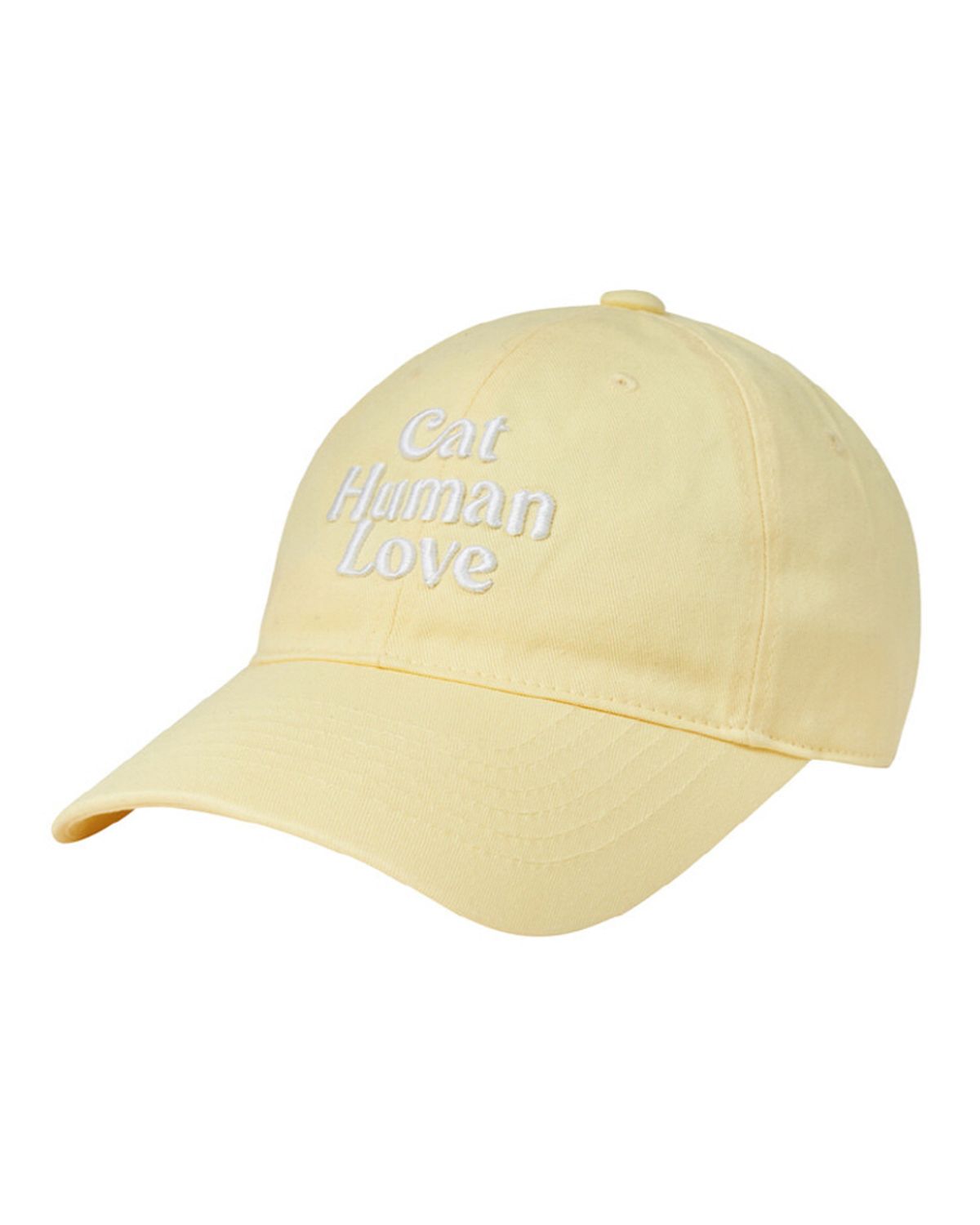 휴먼앤캣(HUMAN N CAT) 캣휴먼러브 코튼 볼캡 [옐로우]