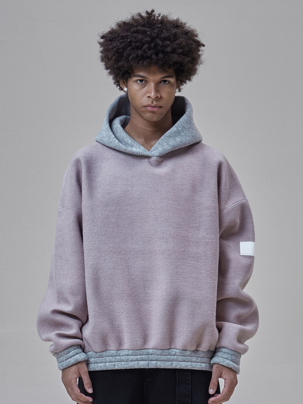 초시(CHOCI) 핑크 리버시블 후디