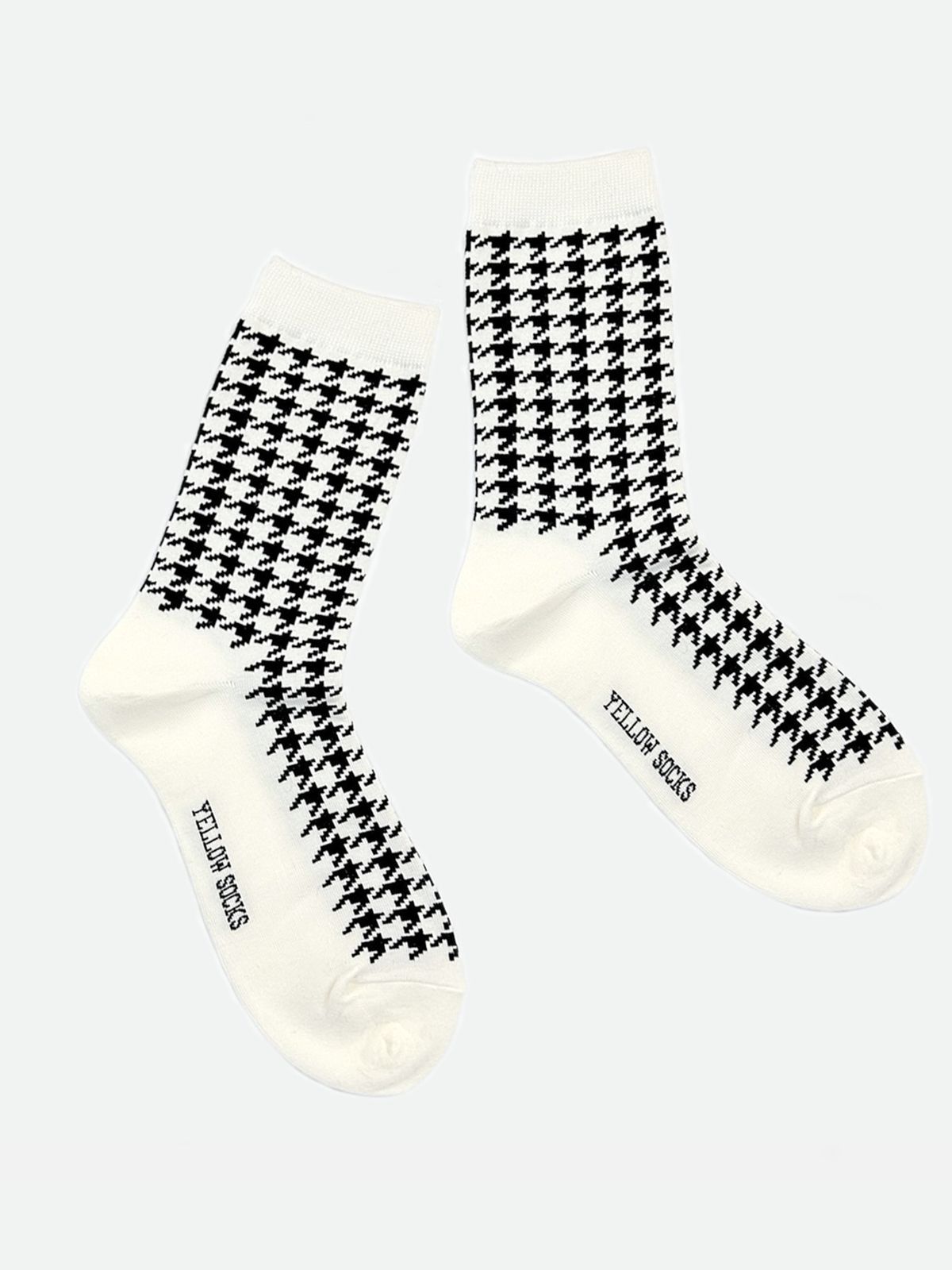 옐로우삭스(YELLOWSOCKS) 하운드 체크 크림
