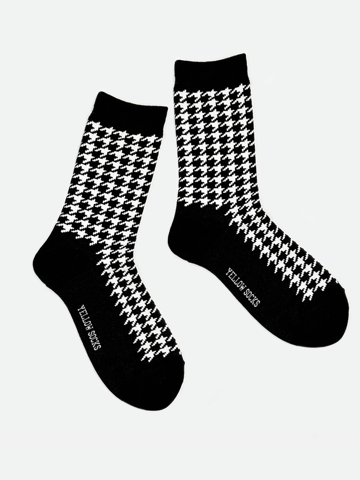 옐로우삭스(YELLOWSOCKS) 하운드 체크 블랙