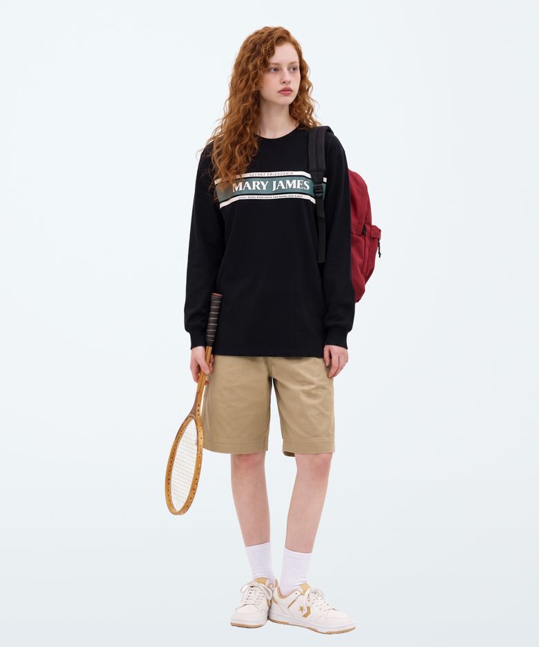 [남녀공용] GOLD BRIDGE LONG SLEEVE - BLACK