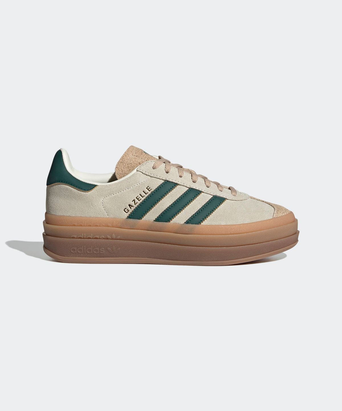 아디다스(ADIDAS) 가젤 볼드 - 베이지:그린 / ID7056