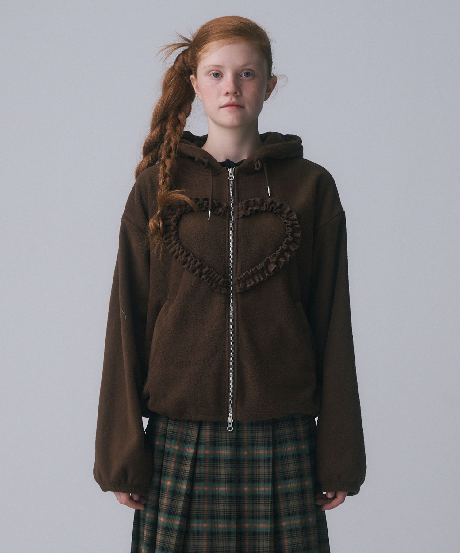 FUNFROMFUN】FRILL HEART HOODIE ☆韓国人気☆ 追跡付