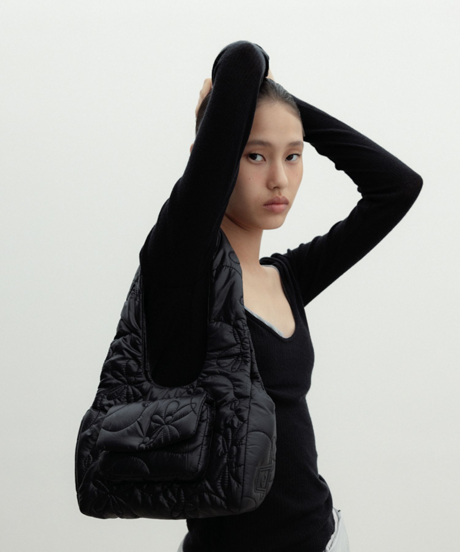 ◆Archivepke◆ Puffy shoulder bagDust black MUSINSA | Archivépke Puffy shoulder bag(Dust black)_