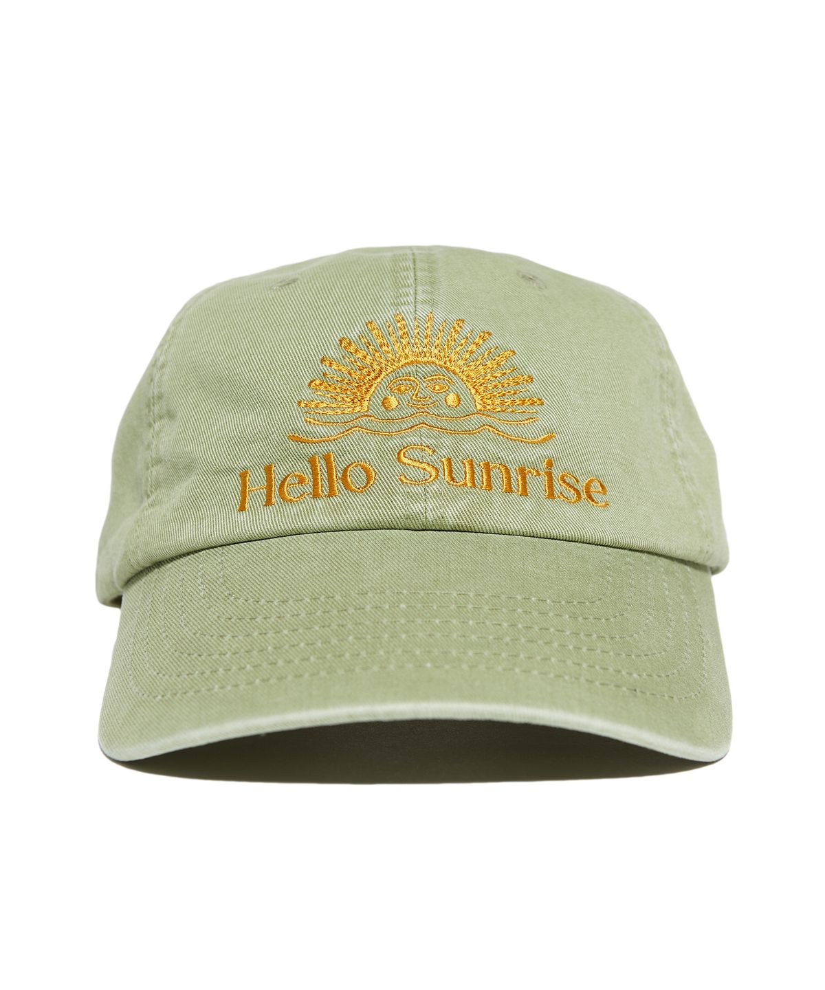 헬로 선라이즈(HELLO SUNRISE) Washed OG Logo Ball Cap (Olive)