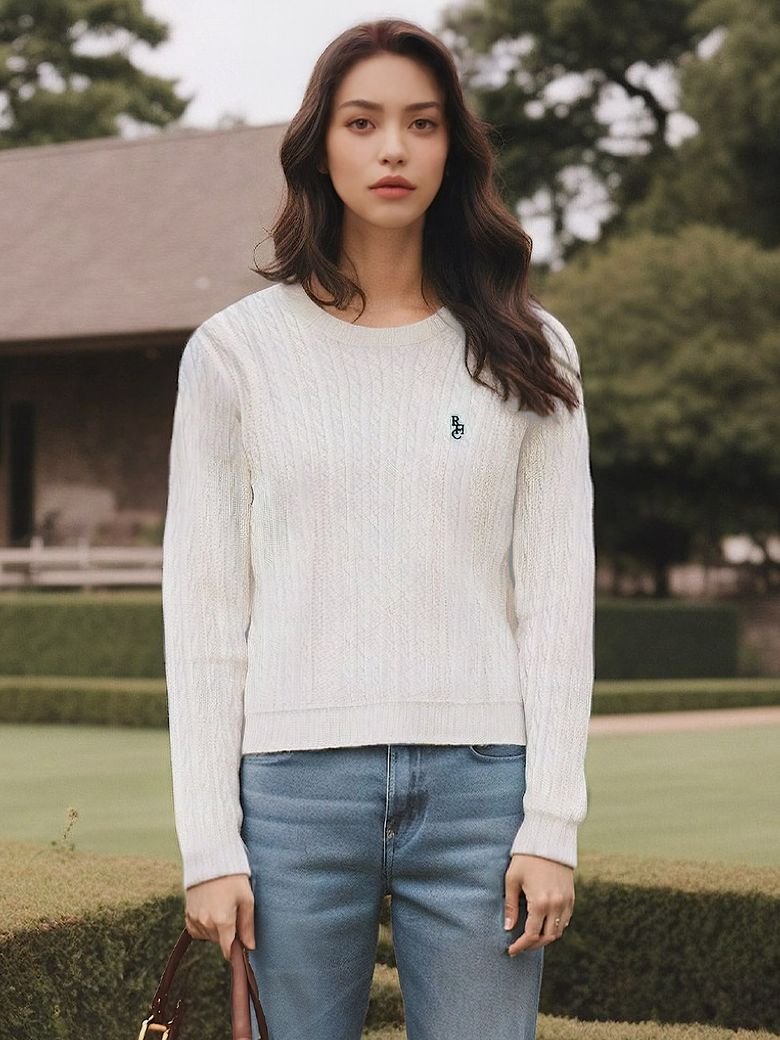 킹슬리 케이블니트 크림 아이보리