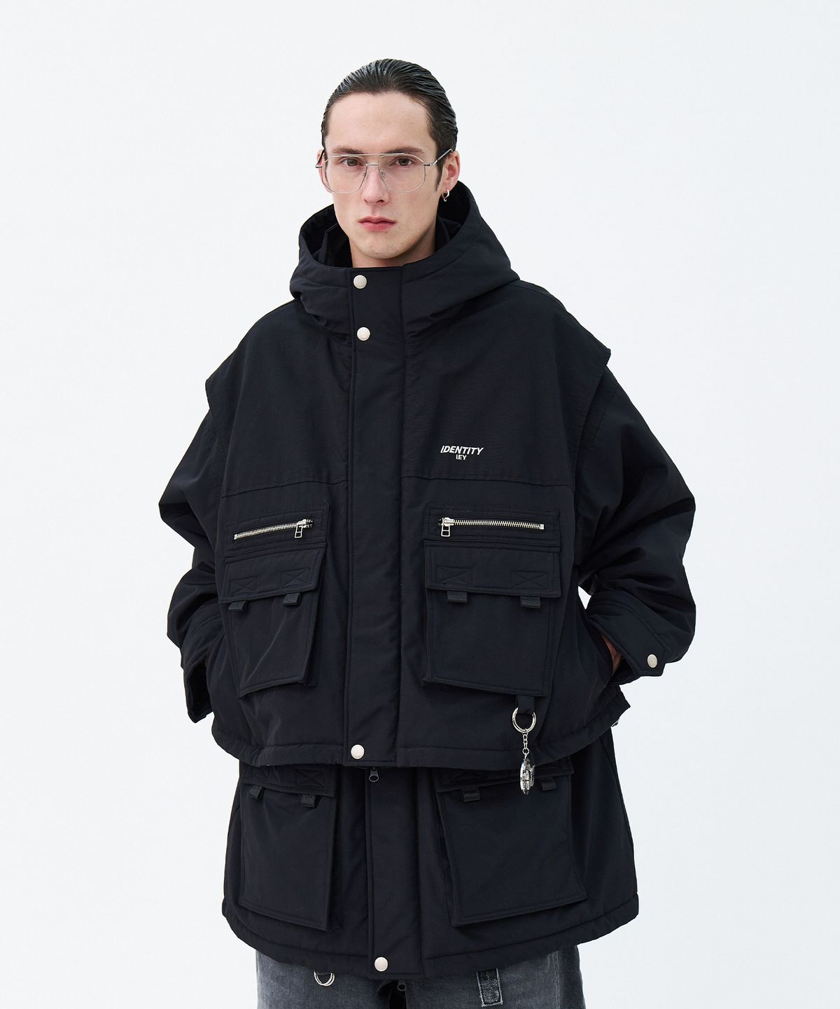 이에이(IEY) ALPINE VEST SHELL PARKA BlacK