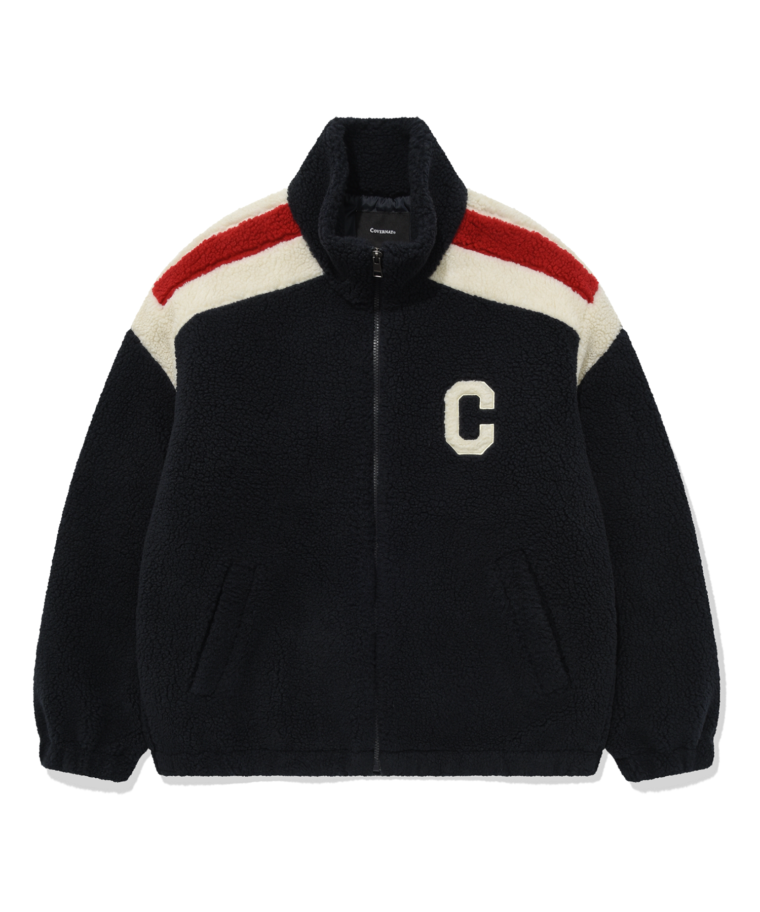 [COVERNAT]★C LOGO SHRPA JACKET MUSINSA | COVERNAT C logo sherpa jacket navy